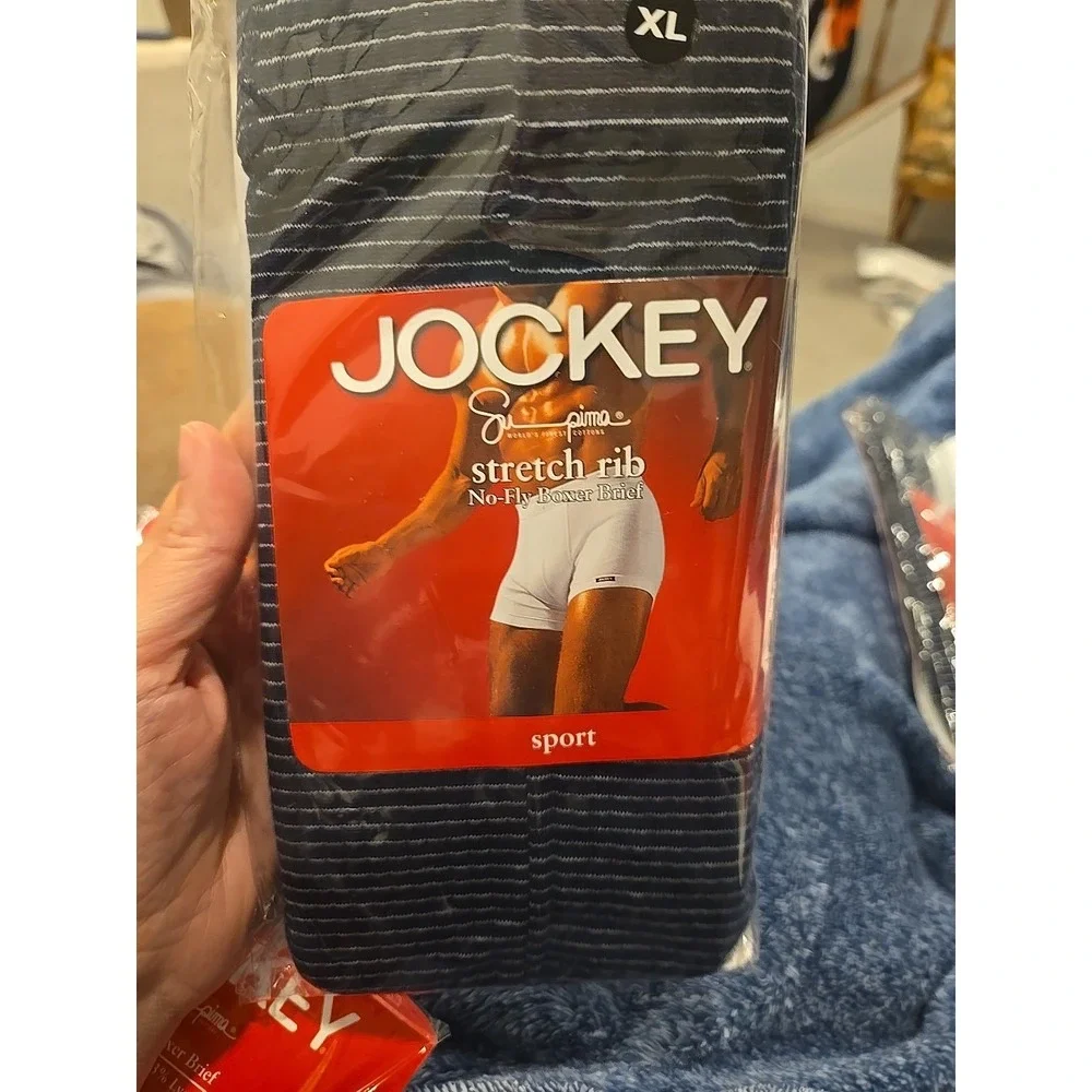 Jockey Supima Cotton Sport Boxer Brief XL Lot of 5 Stretch Rib No Fly NWT 2005